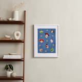"Disney Pixar's Toy Story Stars" - Art Print in Blue by Dani Lugato - In a Room