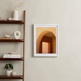 "Day to Day 1" - Art Print in Warm Peachy Yellow by Lisa Sundin - In a Room