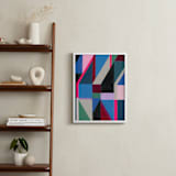 "Line of Site" - Art Print in Magenta by Christina Flowers - In a Room