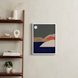 "Full moon tonight" - Art Print in Midnight Blue by Sonya Percival - In a Room