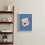 "Half Dozen Eggs" - Art Print in Navy by Elliot Stokes - In a Room
