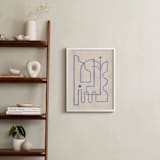 "Through My Window II" - Art Print in soft blue by Pati Cascino - In a Room