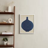 "Vase Study in Blue" - Art Print in Midnight Blue by Jayne Alfieri - In a Room