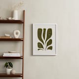 "Growth II" - Art Print in Olive Green by Alisa Galitsyna - In a Room