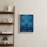 "Behind Door Number 1" - Art Print in Ocean Blue by 1885 Atelier - In a Room
