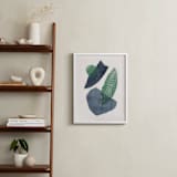 "Earth & Sky II" - Art Print in Forest Green by Alisa Galitsyna - In a Room