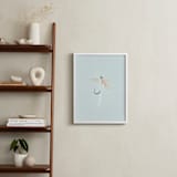 "Soft Hackle" - Art Print in Freshwater Blue by Andrew McClintock - In a Room
