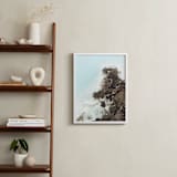 "Lava Rock" - Art Print in Turquoise Natural by Lisa Moore - In a Room