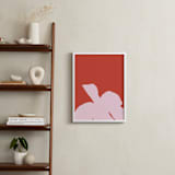 "Flower I" - Art Print in Coral by letterfix - In a Room