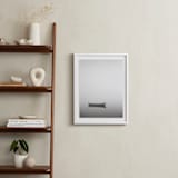 "Solitude In Fog II" - Art Print in Grey Sea by Jennifer Morrow - In a Room
