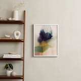 "Blue Flower" - Art Print in sapphire blue by Karen Kardatzke - In a Room
