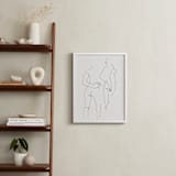 "Back" - Art Print in Black and white by Catilustre - In a Room