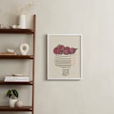 "Bowl of figs" - Art Print in ripen figs burgundy by Bethania Lima - In a Room