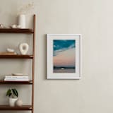 "Lake Lights" - Art Print in Lake Blue by Beth Scott Design - In a Room