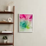 "A Floral Dream I" - Art Print in Fuchsia by Karen Kardatzke - In a Room
