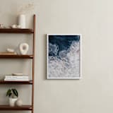 "Ocean's Brushstrokes 1" - Art Print in Deep Sea by Tania Medeiros - In a Room