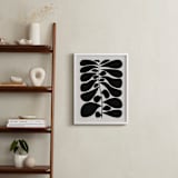 "Black Plant I" - Art Print in Moon White by Alisa Galitsyna - In a Room