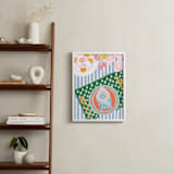 "Dinner For One" - Art Print in Powder Blue by Mariana Suárez Pierre - In a Room