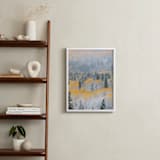 "Autumn Snowfall" - Art Print in Mustard by Eric Clegg - In a Room