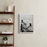 "Stage Door" - Art Print in Soft Blue by Baumbirdy - In a Room