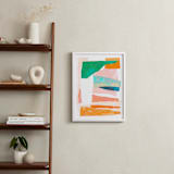 "Happy Memories nº1" - Art Print in Peachy Coral by Dominique Vari - In a Room