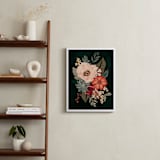 "Mixed Botanicals II" - Art Print in Green by Susan Moyal - In a Room