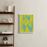 "Flower Shapes 1" - Art Print in Chartreuse by Alicia Schultz - In a Room