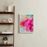 "A Floral Dream II" - Art Print in Fuchsia by Karen Kardatzke - In a Room