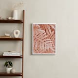 "Pink Ferns" - Art Print in Delicate Pink by Emanuela Carratoni - In a Room