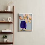 "Its a Good Day" - Art Print in Electric Blue by Shraddha Dharia - In a Room