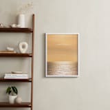 "The Golden Hour" - Art Print in Golden Yellow by Lisa Sundin - In a Room