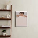 "Cover Me" - Art Print in Misty Rose by Efrat Ofek - In a Room