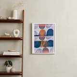 "Boho Screenprint III" - Art Print in Grape by Jenna Skead - In a Room