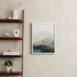 "Finding Balance No. 1" - Art Print in Emerald by Karen Kardatzke - In a Room