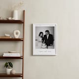 "Be There: Portrait Framed Photo" - Framed Photo in Charcoal by Blustery August - In a Room