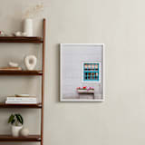 "A Little Window" - Art Print in White Grey by Alexandra Feo - In a Room