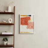 "Red Circle Composition" - Art Print in Rusted Garnet by KATE QUALE - In a Room