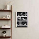 "Bamboo Grass" - Art Print in Midnight Black by AlisonJerry - In a Room