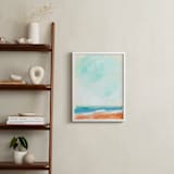 "Beach Blaze" - Art Print in Sea Breeze by Lindsay Megahed - In a Room