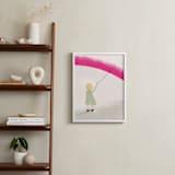 "Lasso the rainbow I" - Art Print in Rainbow pink by Maja Cunningham - In a Room