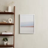 "Racing the Clock" - Art Print in Sky Blue by Jennifer Squires - In a Room