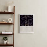 "The Golden Moon Rise" - Art Print in Mysterious Purple by Faiza Khan - In a Room