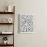 "Carved" - Art Print in Grey by Emily Kariniemi - In a Room