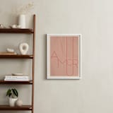 "Amour" - Art Print in blush by Morgan Kendall - In a Room
