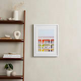 "colorful beach" - Art Print in citrus by Baumbirdy - In a Room