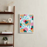 "Playground" - Art Print in pastel yellow by FERNANDA MARTINEZ - In a Room