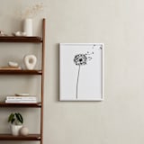 "dandelion" - Art Print in shadow black by Yuke Li - In a Room