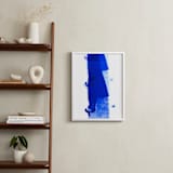 "Fashion-Walk" - Art Print in Deep Bright Blue by ANA GAION - In a Room