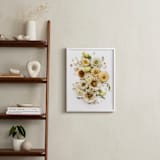 "Peaceful Heart" - Art Print in Garden Cream by Theresa Bear - In a Room