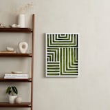 "Hard & Soft" - Art Print in Moss by Kristine Sarley - In a Room